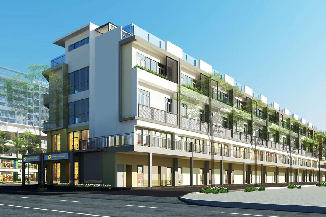 NHÀ PHỐ THƯƠNG MẠI LÔ SH3,5,7,11 SARITOWN 